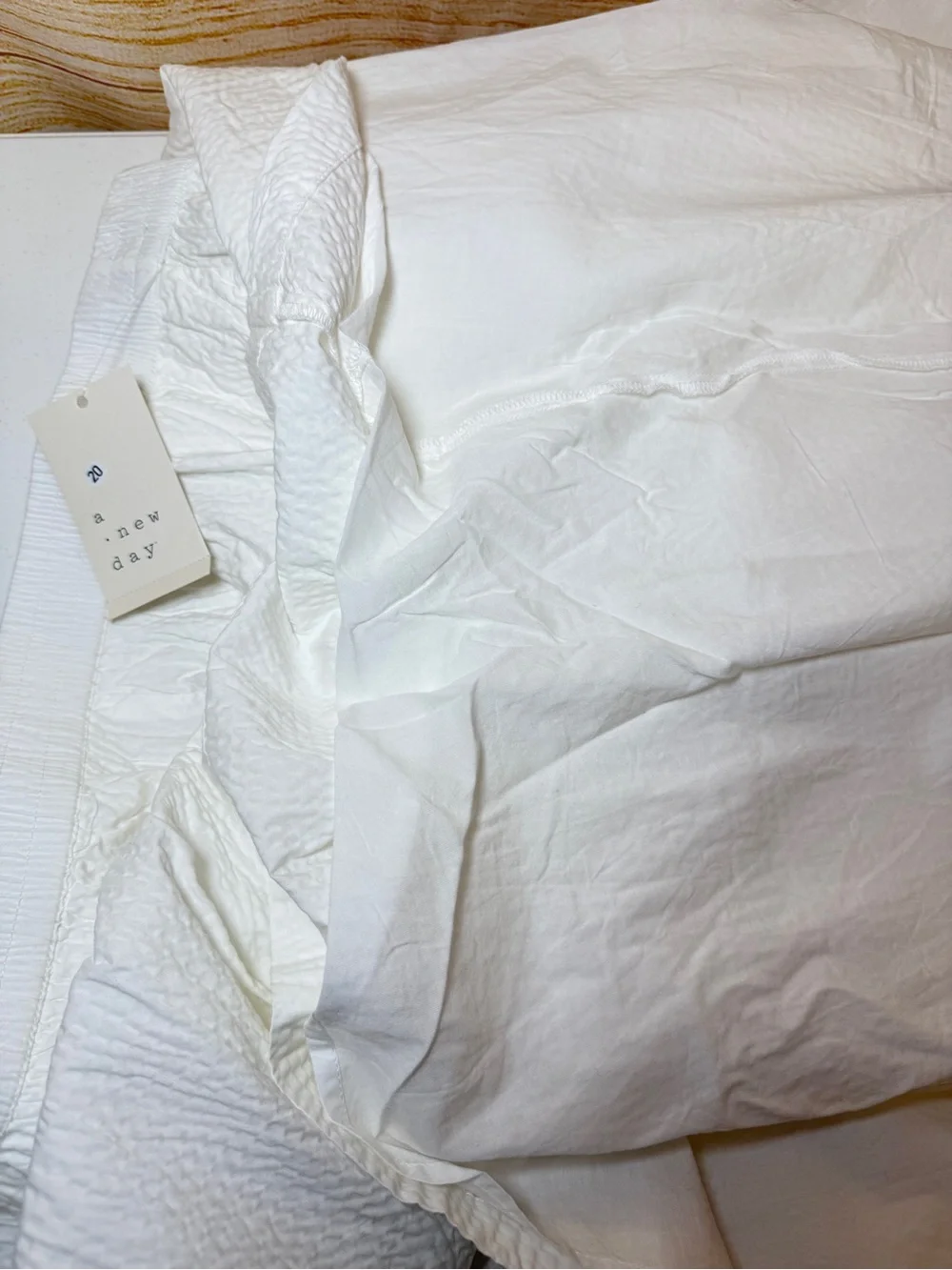 A New Day White‎ Maxi Textured Skirt Size 4X